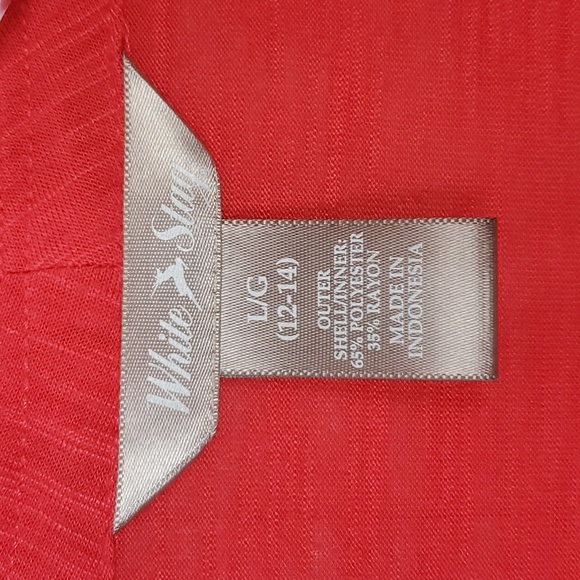 Set Of 2 White Stag Blue Open Flowy Top & Red Open Flowy Light Top Wmns … - Picture 12 of 16